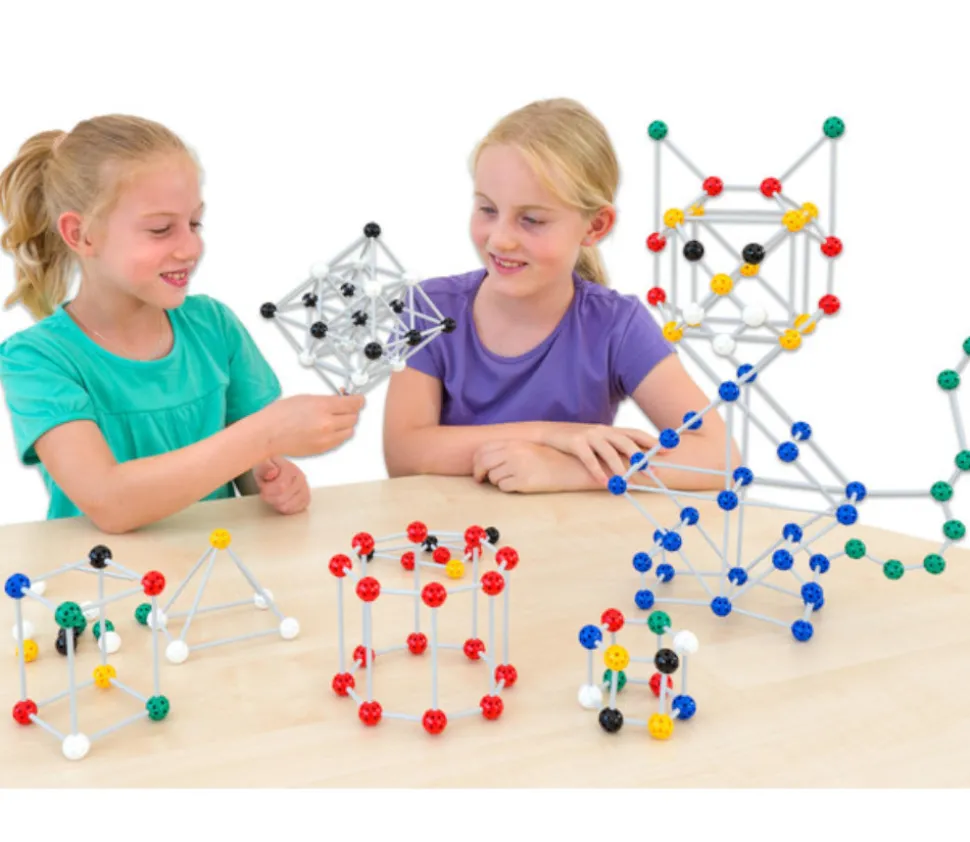 Géométrie espace 360 pièces - jeu assemblage boules et de tiges à emboîter