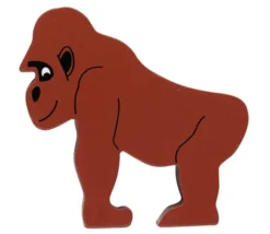 Gorille en bois 77 x 77 x 15 mm