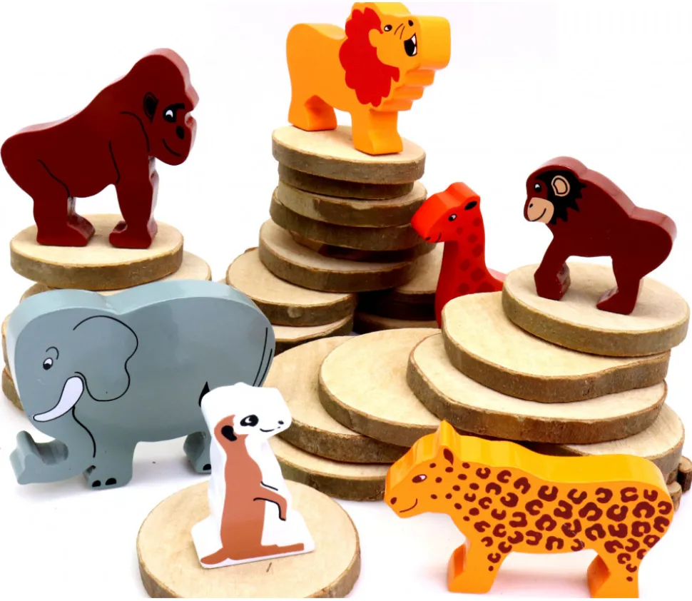 Gorille en bois 77 x 77 x 15 mm