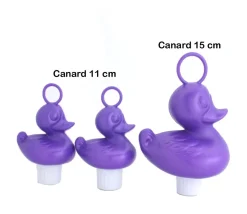 Grand Canard 15 cm bleu flottant pour jeu de pêche bec fermé - à l'unité
