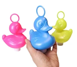 Grand Canard 15 cm bleu flottant pour jeu de pêche bec fermé - à l'unité