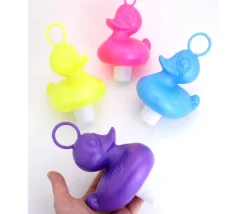 Grand Canard 15 cm rose pour jeu de pêche bec fermé - à l'unité