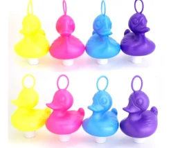 Grand Canard 15 cm rose pour jeu de pêche bec fermé - à l'unité