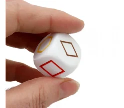 Grand dé à jouer formes géométriques couleurs