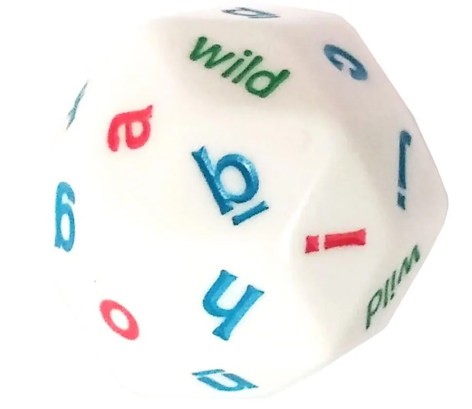 Grand Dé 26 lettres de l' alphabet (30 faces)