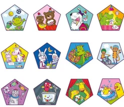 Grand Dé activités 12 faces en bois