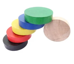 Grand palet de 8 cm en bois naturel 80 x 20 mm coloré ou naturel