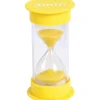 Grand sablier 3 minutes très lisible - JAUNE - 12.5 cm GM