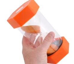 Grand sablier super lisible 10 minutes - ORANGE - 16 cm MAXI