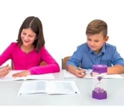 Grand sablier super lisible 15 minutes - NOIR - 16 cm MAXI