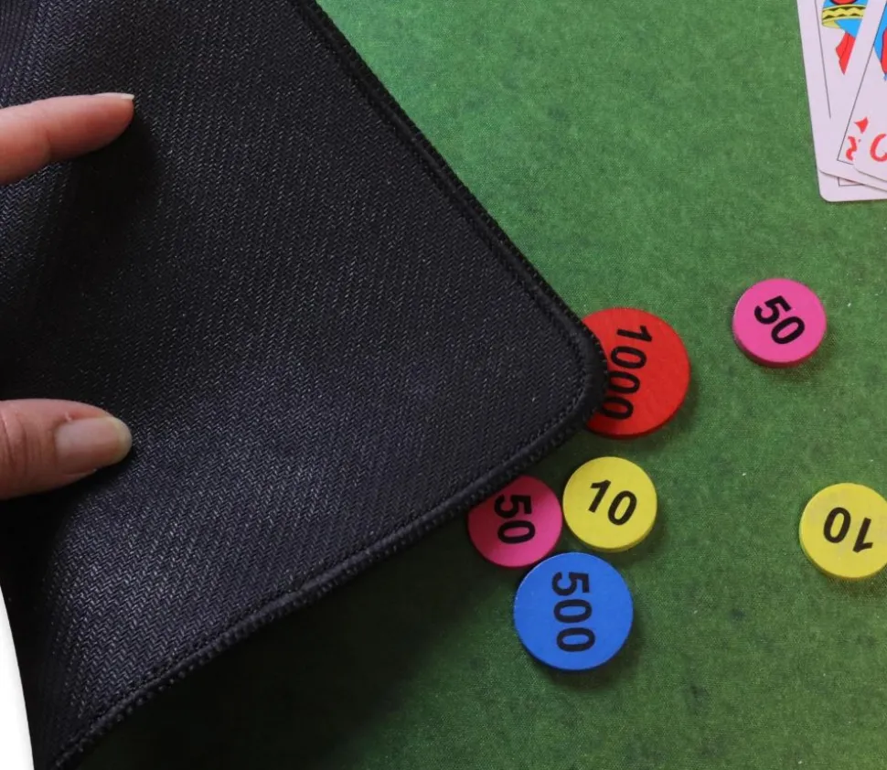 Grand Tapis de jeu 100 x 60 cm Poker