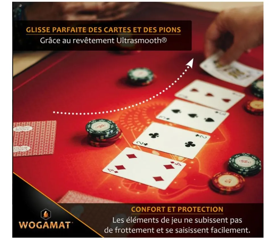 Grand tapis multijeux 100 x 60 cm rouge rubis - super qualité taille 2