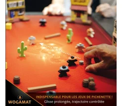 Grand tapis multijeux 100 x 60 cm rouge rubis - super qualité taille 2