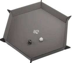 Grande piste de dés hexagonale magnétique 27 x 27 cm