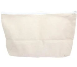 Grande Pochette plate 19 x 29 cm coton trousse à personnaliser fermeture éclair