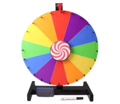Grande Roue effaçable 45 cm colorée pour jeux de loterie