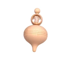 Grosse toupie bois brut avec lanceur ficelle 10.7 cm