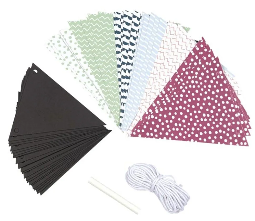 Guirlande fanions à personnaliser - drapeaux