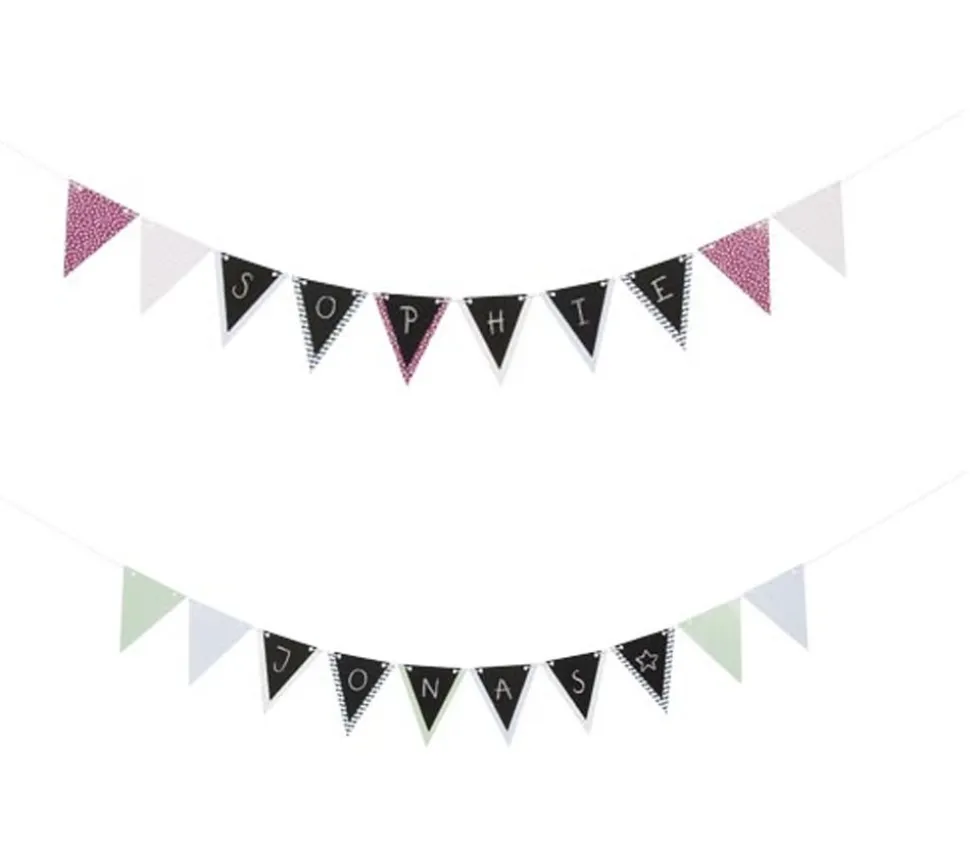 Guirlande fanions à personnaliser - drapeaux