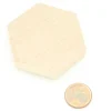Hexagone plat en bois de 4.5 cm - 45 x 45 x 8 mm