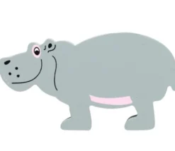 Hippopotame en bois 50 x 90 x 15 mm
