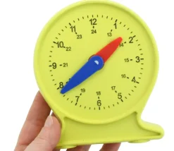 Horloge apprentissage aiguilles mobiles 12.5 x 11 cm