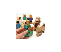 Infirmier en bois 100 x 45 x 25 mm personnage jeu