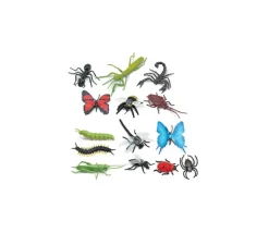 Insectes 5/6 cm : 14 figurines dans un tube
