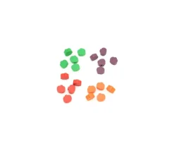 Jeton citrouille / mini pomme pion 1.6 x 1.4 cm en bois à l'unité