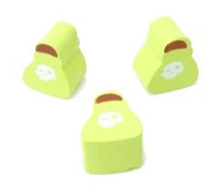 Jeton de jeu fiole poison en bois - 16 x 13 x 10 mm