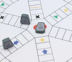 Jeton de jeu pierre runique en bois - 16 x 13 x 5 mm