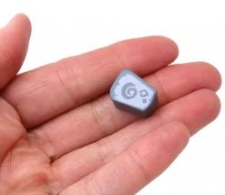 Jeton de jeu pierre runique en bois - 16 x 13 x 5 mm