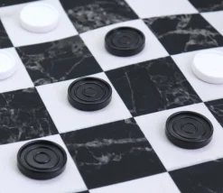 Jeton jeu noir ou blanc plastique Ø 2.3 cm modèle B à l'unité