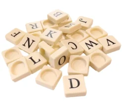 Jeton Lettre de l'alphabet en plastique à l'unité