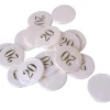 Jeton numéroté blanc nacré 32 mm numéro 20