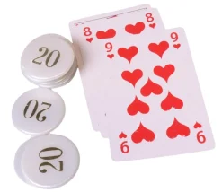 Jeton numéroté nacré 32 mm numéro 20