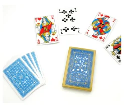 Jeu 32 cartes Belote figure francaise standard pas cher