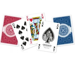 Jeu 54 cartes Bridge Grimaud EXPERT rouge