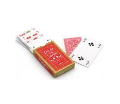 Jeu 54 cartes classique figures françaises pas cher