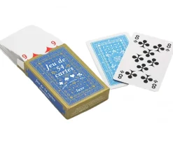 Jeu 54 cartes classique figures françaises pas cher