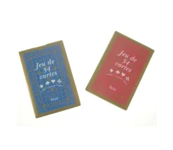 Jeu 54 cartes classique figures françaises pas cher