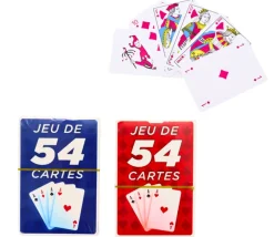 Jeu 54 cartes pas cher gamme françaises