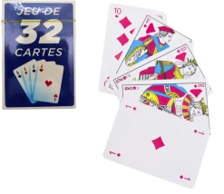 Jeu 32 cartes pas cher gamme françaises