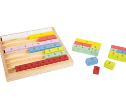Jeu barre fractions en bois éducation