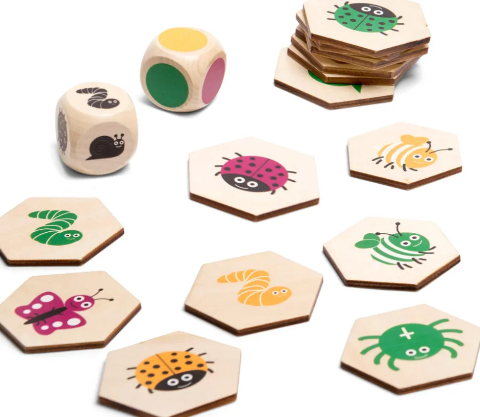 Jeu bois Les insectes - Mémo géant et recherche active