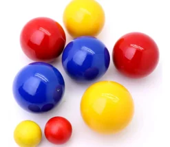 Jeu boules en bois pétanque (6 boules + 2 cochonnets) France