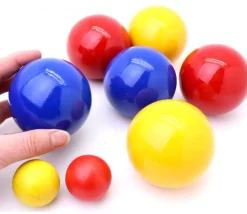 Jeu boules en bois pétanque (6 boules + 2 cochonnets) France