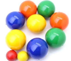 Jeu boules en bois pétanque (8 boules + 2 cochonnets) France