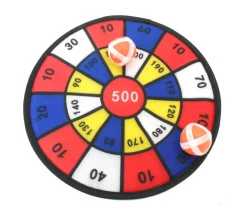 Jeu Cible PM 27 cm velcro avec 2 boules + 2 flèches scratch