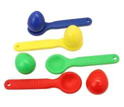 Jeu course aux oeufs - jeu de la cuillère